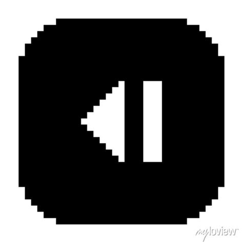 button icon black white vector pixel art icon wall stickers