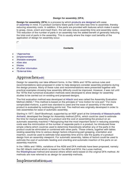 design  assembly  economic sectors engineering