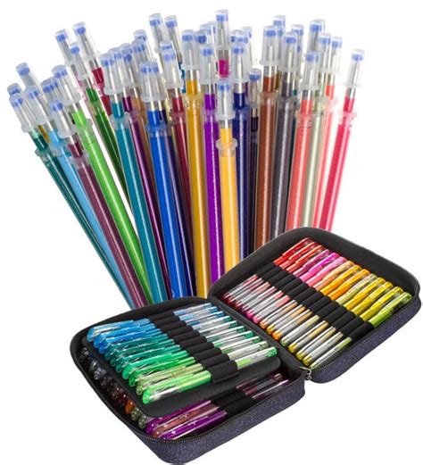 96 Gel Pen Bundle 48 Original Set And 48 Glitter Pen Set With Refills