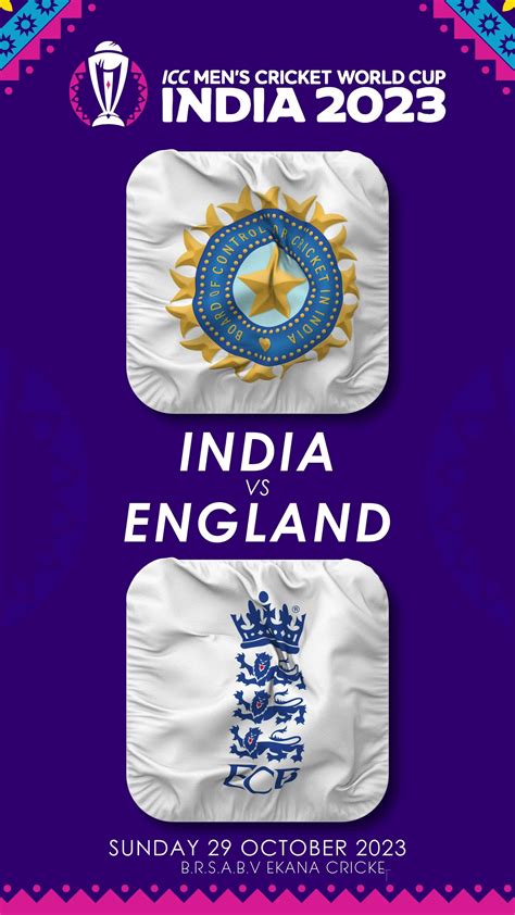 India vs England Match in ICC Men's Cricket Worldcup India 2023 ...