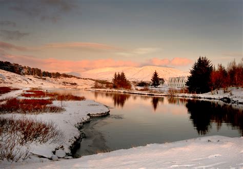 Fondos De Pantalla Reflexi N Nieve Invierno Cielo Congelaci N