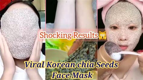 Korean Skin Whitening Chia Seeds Face Mask For Healthy Glowing Brightning Skinkoreanbeauty