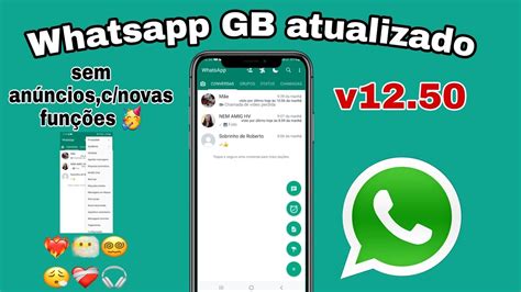 SAIU WHATSAPP GB ATUALIZADO 2022 FUNÇÕES INCRÍVEIS YouTube