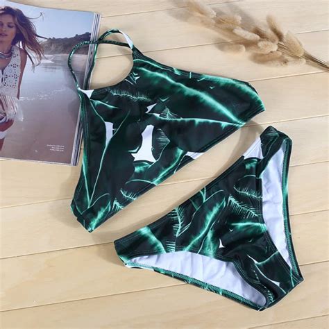 Muzhidou New Sexy Micro Bikinis Women Swimsuit Swimwear Halter