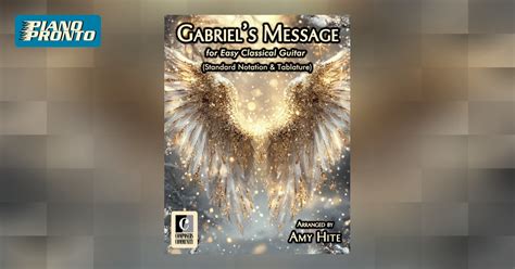 Gabriels Message Standard Notation Tablature Piano Pronto Publishing