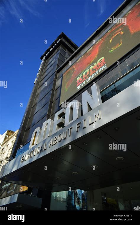 United Kingdom, London, West End, Leicester Square, Odeon Cinema Stock ...