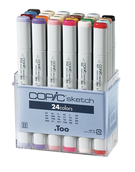 24-Piece Copic Sketch Markers with Case Set - KSOF | Karen's School of ...