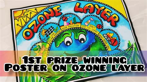 Ozone Day Drawing Save Ozone Layer Poster Making Very Easy Step