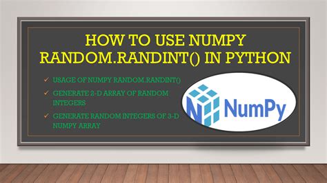 How To Use Numpy Randomrandint In Python Spark By Examples