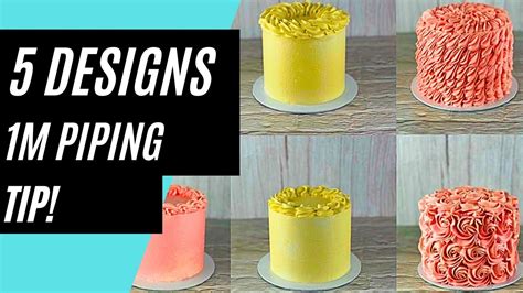 Buttercream Piping Tutorial Learn How To Pipe 5 Designs Wilton 1m