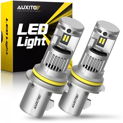 Pair Auxito Led Headlight Bulbs Kit K White High Low Beam