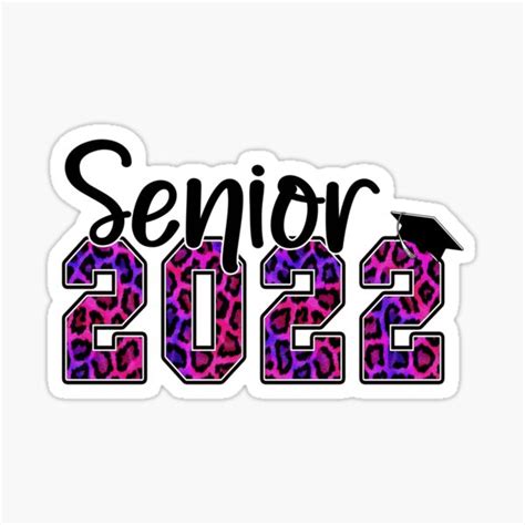 Vintage Retro Senior 2022 Graduation Class Of 2022 Senior Sticker By Soufyane Redbubble