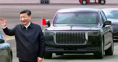 President Xi Jinping Spotted In Chinese Rolls Royce Hongqi N