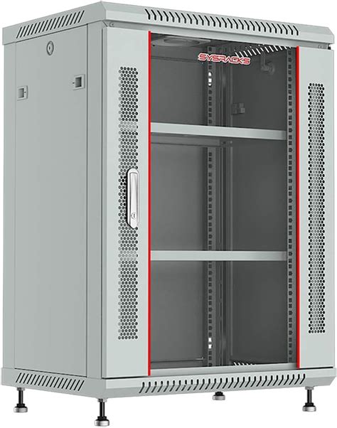 Sysracks 15U Wall Mount Gray IT Network Av Data Server Rack Cabinet