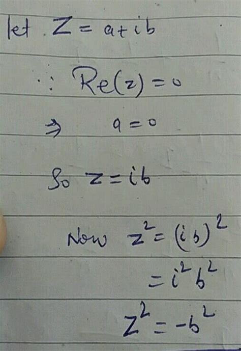 Let Z Be A Complex Number And C Be A Real Number Such That Z C