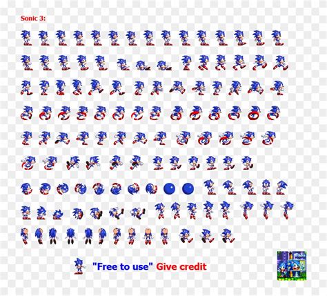 Sonic 3 Sprite Png - Sonic 3 Sprites Png, Transparent Png - 750x685 ...