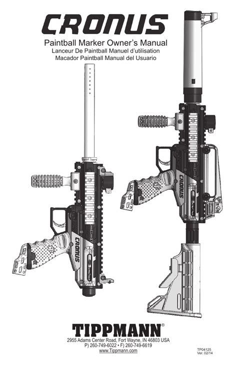 Tippmann Cronus El Manual Del Propietario Manualzz