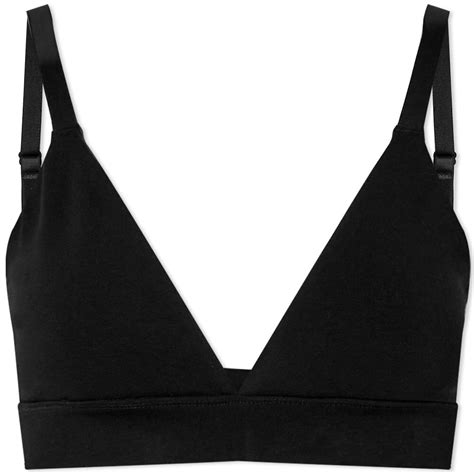 Organic Basics Womens Organic Triangle Bra In Black Organic Basics