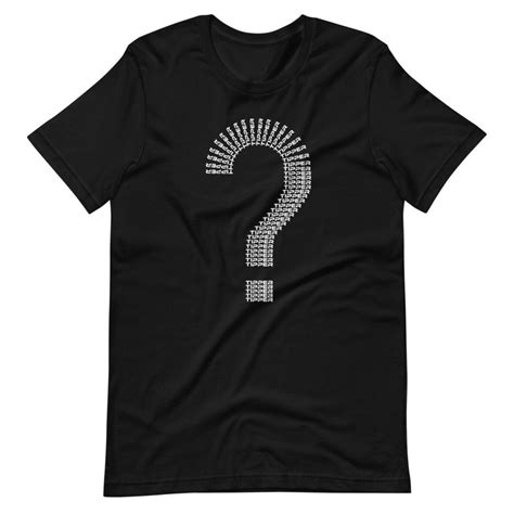 Tipper Question Mark T Shirt Etsy