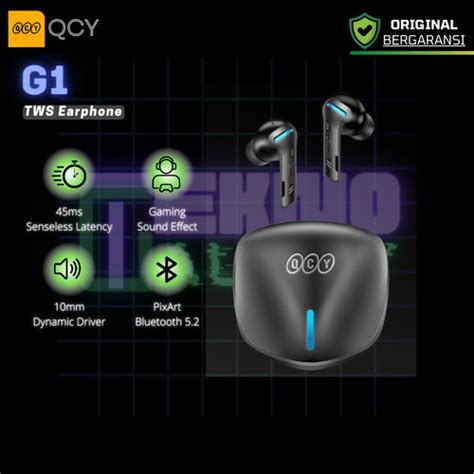 Promo QCY G1 TWS Gaming Earbuds Low Latency Bluetooth 5 2 Wireless