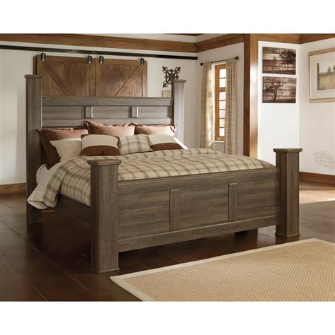 Signature Design By Ashley Juararo King Poster Bed Beds Home