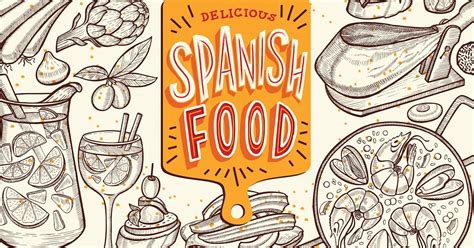 Spanish Food Hand-Drawn Graphic, Illustrations ft. spanish & illustration - Envato Elements