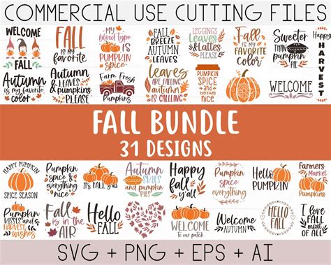 Fall Svg Fall Svg Bundle Autumn Svg Thanksgiving Svg Fall Svg