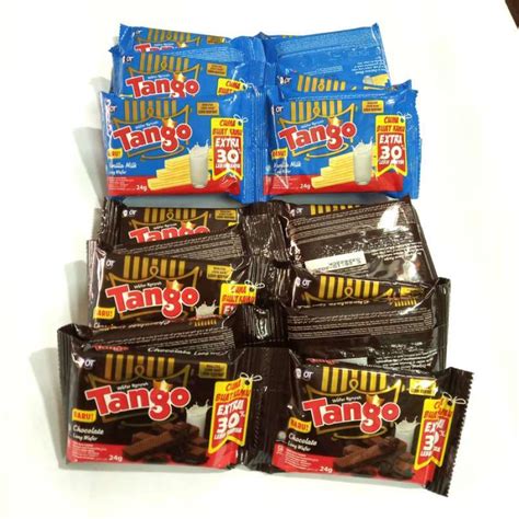 Jual Tango Wafer Chocolate 24 Gr Harga 1 Karton Isi 12 Renceng X 10