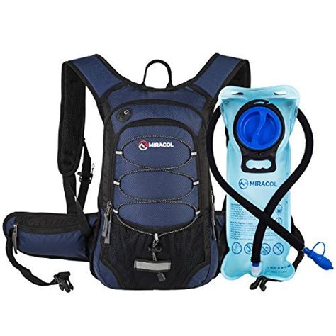 MIRACOL Hydration Backpack With 2L Water Bladder Thermal Insulation