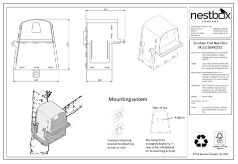 Eco Barn Owl Nest Box The Nestbox Company