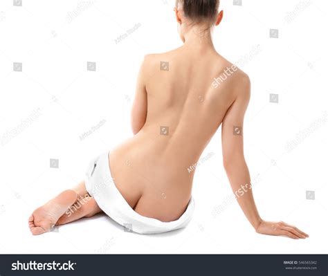 Beautiful Naked Woman Towel On White Stock Photo Shutterstock