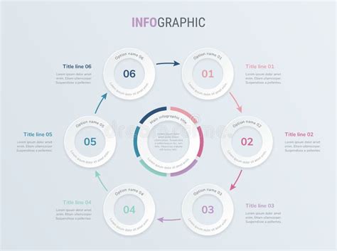 Vintage Timeline Infographics Design Vetor 6 Passos Com Layout De Fluxo