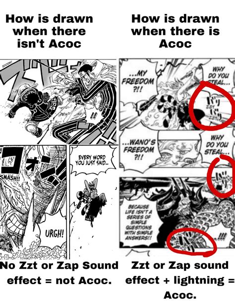 Distinction between Coa moves from Zoro to Acoc moves from Zoro