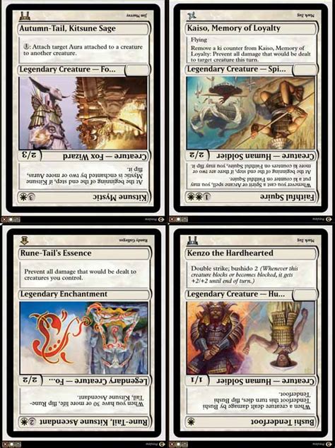 Magic the Gathering Adventures: Kamigawa Block Flip Cards