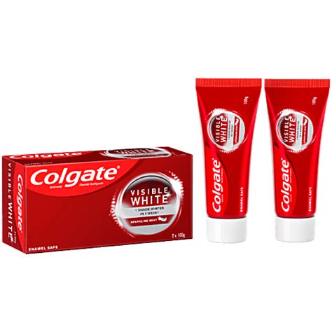 Buy Colgate Toothpaste Visible White Saver Pack 200 Gm Online At Best