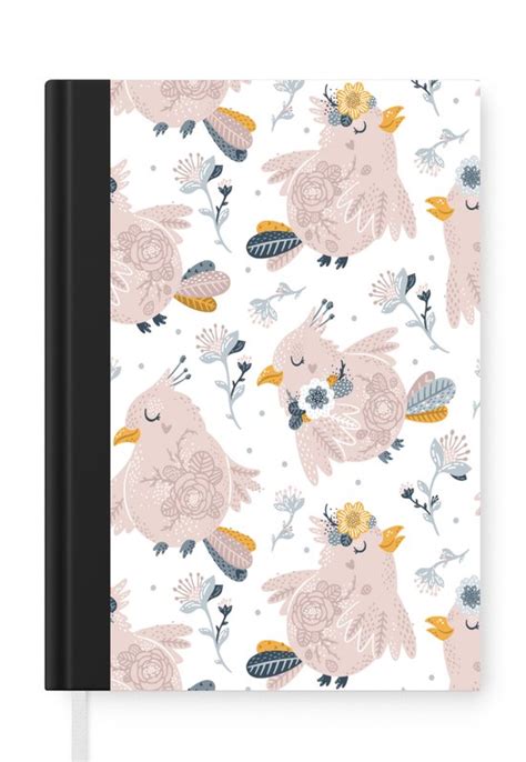 Carnet Cahier D Criture Motif Vogel Fleurs Carnet Format