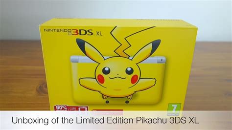 Pikachu Limited Edition Nintendo 3ds Xl Unboxing And First Look Youtube