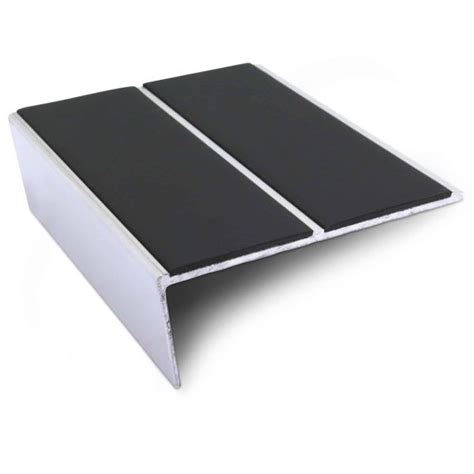 Commercial Stair Nosing 85mm X 32mm Edge Trim With Anti Slip Pvc Insert