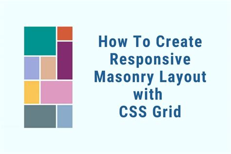 Create Responsive Masonry Style Layout With Css Grid Coding Crunch