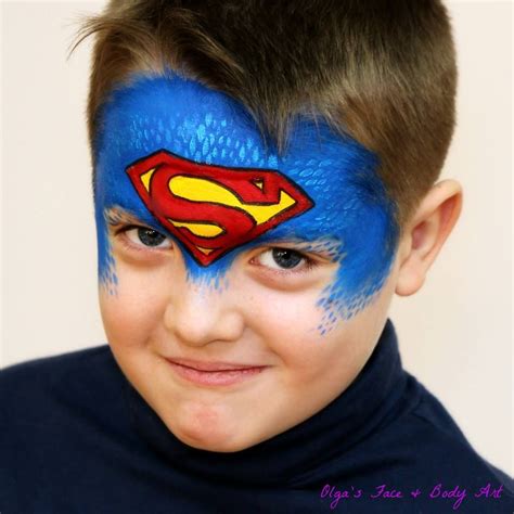 Superman Face Paint