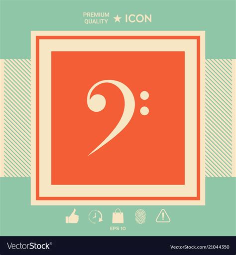 Bass Clef Icon Royalty Free Vector Image Vectorstock