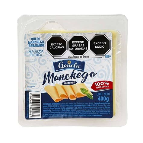 Queso Manchego Gonela Rebanado 400 G Walmart