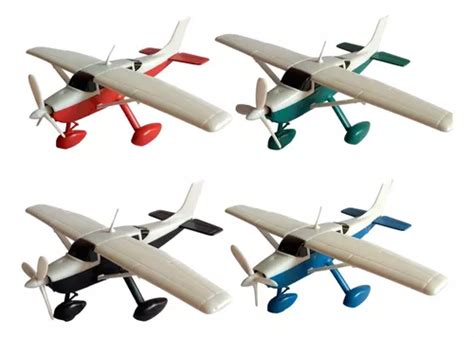 Avião Miniatura De Brinquedo Kit 4 Aviões Modelo Cessna Parcelamento