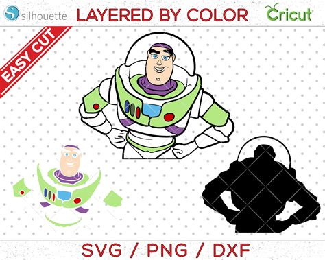 Clip Art Image Files Papercraft Buzz Lightyear Toy Story 2 Svg Dxf