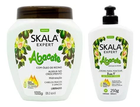 Skala Abacate Mascara Crema Para Peinar Vegano Nutritivo