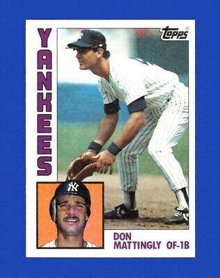 1984 Topps Set Break 8 Don Mattingly RC NR MINT GMCARDS EBay