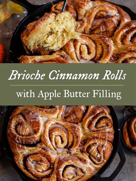 Apple Butter Brioche Cinnamon Rolls Irresistible Fall Baking Recipe — Under A Tin Roof