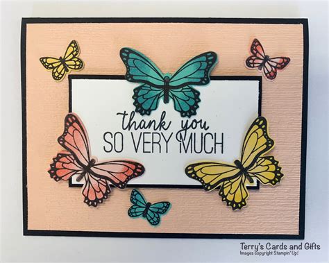 Butterfly Thank You Card Etsy