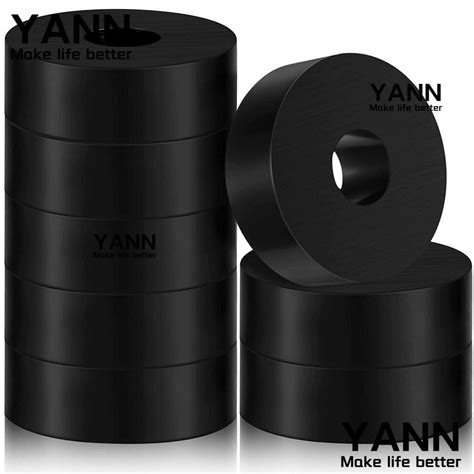 YANN1 8 Pcs Rubber Spacer Black Multi Purpose Round Washers Anti