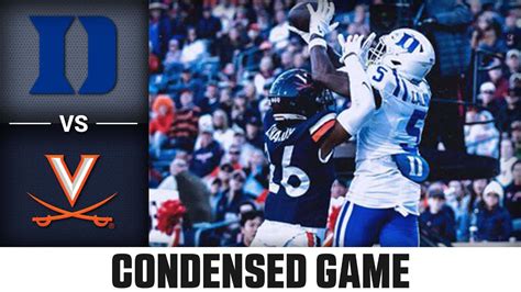 Duke Vs Virginia Condensed Game 2023 Acc Football Youtube